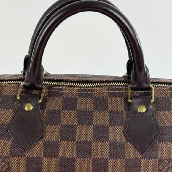 Louis Vuitton Damier Ebene Speedy 30 Satchel Handbag - Picture 3 of 13